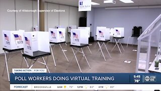 Florida Poll workers being trained after a huge response to recruitment efforts