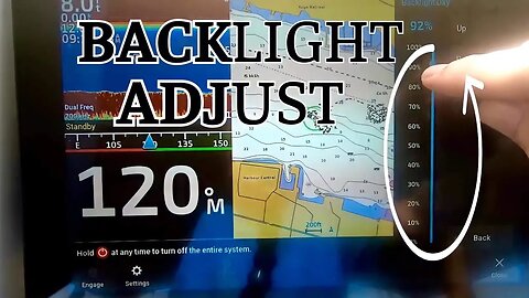 Garmin GPSMap 1243xsv Backlight Adjust