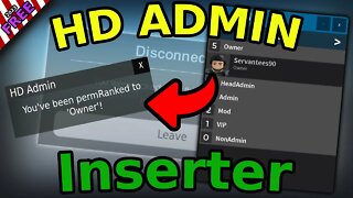 HD Admin Inserter Script [PASTEBIN] [FREE]