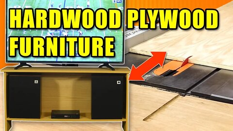 Building Furniture With Double Sided Hardwood Plywood - TV Stand