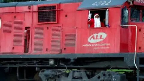 A história do Papai Noel do Trem