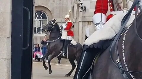 Horse dancing changing of the guard #horseguardsparade