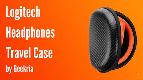 Logitech Over-Ear Headphones Travel Case, Hard Shell Headset Carrying Case | Geekria