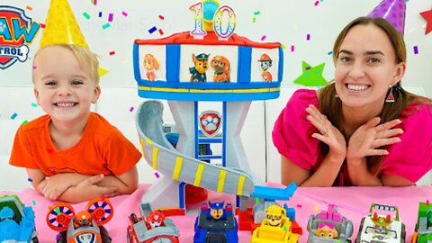 Chris and Mom PAW Patrol's 10 Years Anniversary