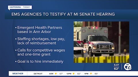EMS agencies testify about staffing shortages, low pay