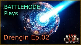 BATTLEMODE Plays | Galactic Civilizations 4: Supernova | Drengin | Ep. 02 - Restart, First Turns