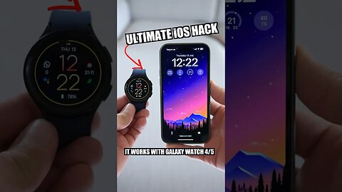 The ultimate iOS hack 🔥 (Galaxy Watch 4/5) #shortsviral