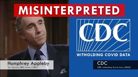 Sir Humphrey explains how to suppress data - Yes Minister | CDC | MISINTERPRETED