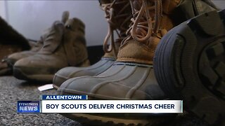 Boy Scouts deliver Christmas cheer