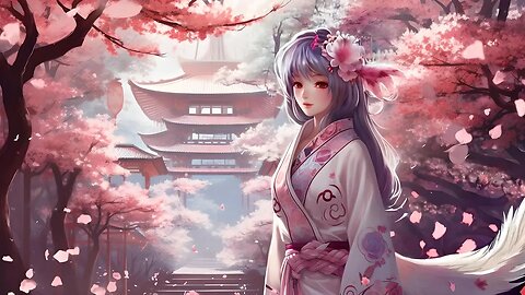 Fantasy Ambience | Soothing Japanese Music with Bird & Bell Sounds | Kitsune Forest