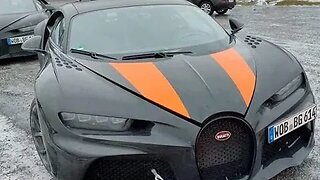 Triple $4 million Bugatti Chiron Super Sport 300+ 3 / 30 in Northern Sweden Great wintercar!