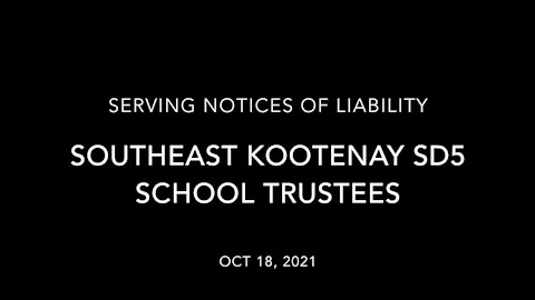 Serving the SD5 Southeast Kootenay School Board - Oct 18, 2021