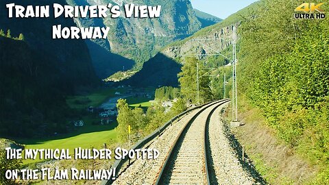 4K CABVIEW: Nordic Hulder spotted on the Flåm Railway