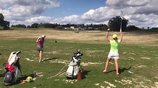 Incredible Golf Trick Shot On The First Go
