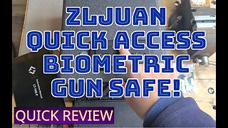 ZLJUAN Quick Access Biometric Pistol Safe with Keys and Digital Key Pad