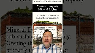 Mineral Property & Mineral Rights - Mineral Royalties #energy #property #mineral #mineralresources