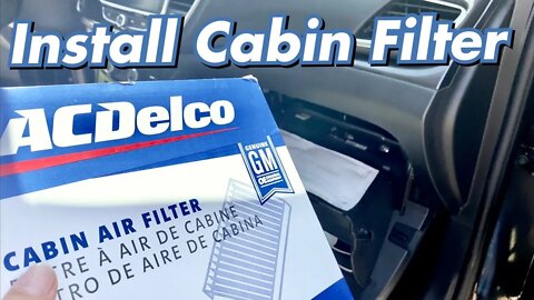 How To Replace The Cabin Air Filter in a Buick Encore