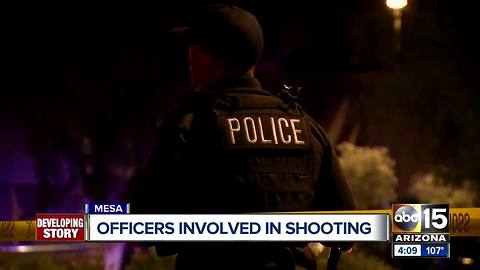 Suspect from Mesa officer-involved shooting hospitalized in critical condition