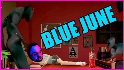 School, Friends & Terrifying Nightmares | BLUE JUNE (Horror Game + Mtn Dew Fruit Quake Review)