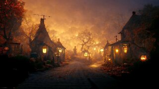 Relaxing Autumn Mystery Music - Mystery of Fall Harvest Village ★737 | Spooky, Dark