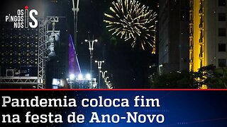 Média de mortes por covid cai, mas Covas já cancela Réveillon em SP