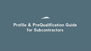 Profile & PreQual Guide - Construction Lead Generation Software