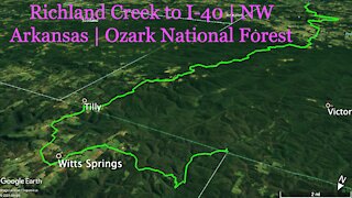 RICHLAND CREEK TO I-40 DASHCAM DRIVING TIMELAPSE | NW Arkansas | Ozark National Forest
