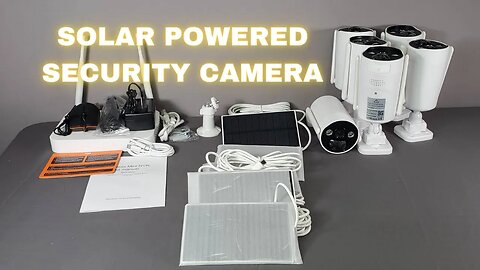 Wireless Solar Powered Security Camera System