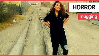 Student loses a limb after she is pushed in front of train