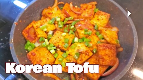 Besy Korean Spicy Pan Fried Tofu - Easy Tasty Tofu Recipe