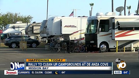 Rally being held in support of plan to clean up De Anza Cove campgrounds