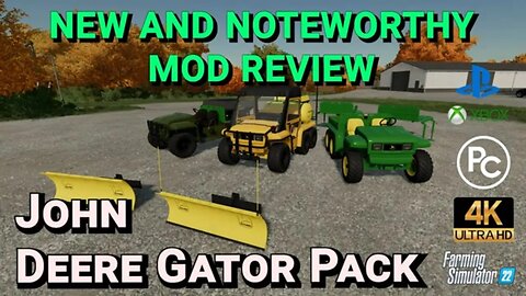 John Deere Gator Pack | Mod Review | Farming Simulator 22