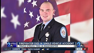 Firefighter dies in single-vehicle accident in Manchester