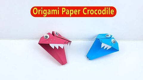 How to Make Origami Paper Crocodile/DIY Paper Crafts/Easy Paper Crafts