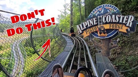 BEST Mountain Coaster in Pigeon Forge TN - Alpine Coaster!!