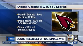 Get freebies, deals after Cardinals win