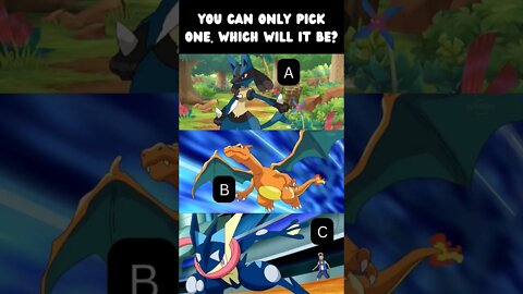 You Can Only Pick 1 Pokemon | Which is it? 🤔🚀🎯 #pokemon #shorts #viral