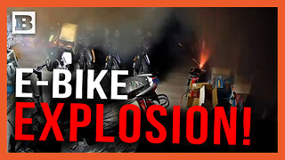 Don't Trust Electric Vehicles! E-Bike Shop Engulfed in Flames After Battery Explodes
