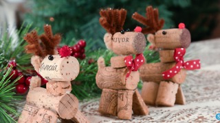 Reindeer Wine Cork DIY Christmas Ornament