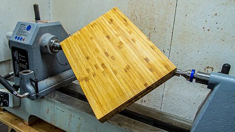 Can you wood turn bamboo cutting board into DEEP salad bowl??