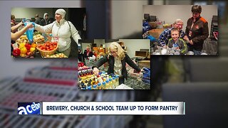 North Canton brewery teams up with church and school district to form food pantry