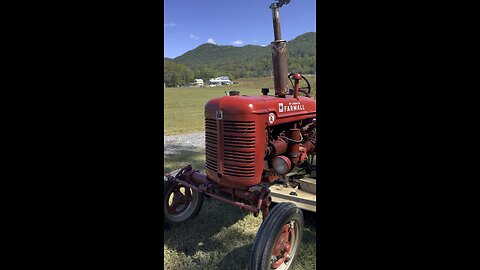 Farmall Super A at idle before work!