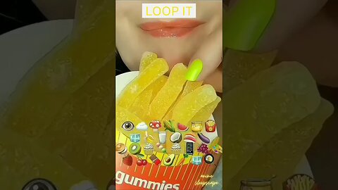 asmr 45 sec for sleep emoji food challenge mashup eating - 2023 - 3