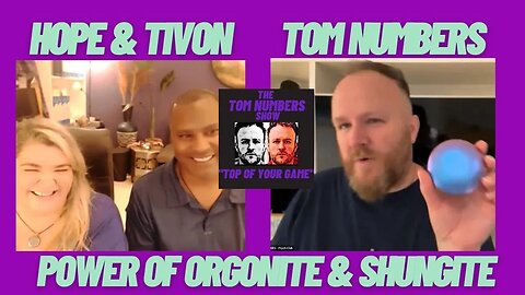 See the Amazing power of ORGONITE & SHUNGITE, Tom Numbers with Hope & Tivon 🪨🟪💫🌀🕊️📺