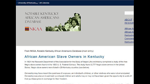 6,000 BLACK SLAVE OWNERS OWNED BLACK SLAVES IN 1840!