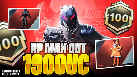 A1 BGMI RP Maxout | BGMI New Royal Pass A1 Maxout | 1900 UC Royal Pass RP A1 Max Level 100