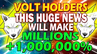 VOLT INU CRYPTO BREAKING NEWS! 🔥 VOLT COIN 400X RISE IS NEXT! *URGENT UPDATE*