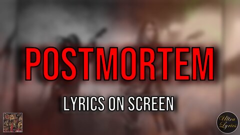 Slayer - Postmortem (Lyrics on Screen Video 🎤🎶🎸🥁)