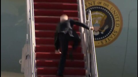 Joe Biden Trips, Falls Multiple Times Walking Up Stairs