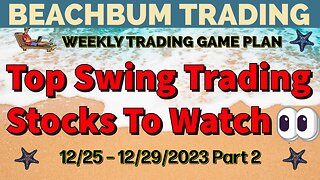 Top Swing Trading Stocks to Watch 👀 | 12/25 – 12/29/23 | LAND QYLD SARK SOXL USOI CPSH GDXD & More